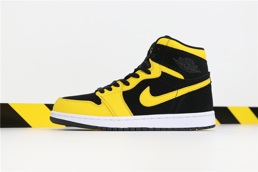 Air Jordan 1 MID Black Yellow Shoes - Click Image to Close